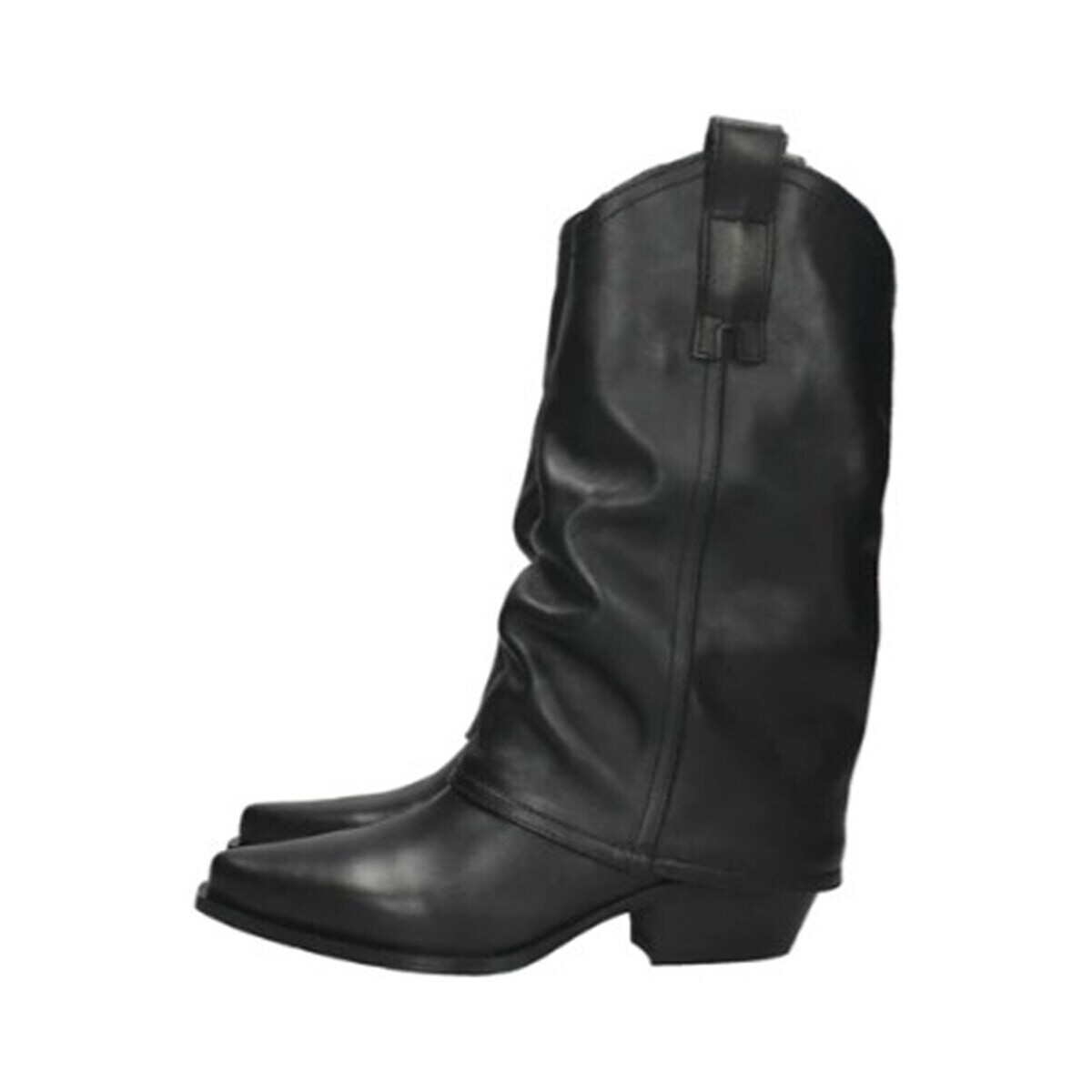 Chaussures Femme Bottes ville Metisse DX567 Texano Femme Noir