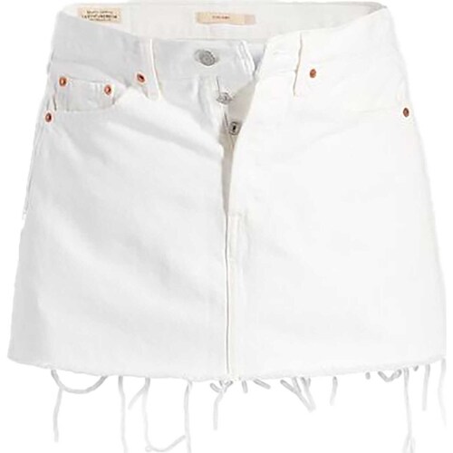 Vêtements Femme Jupes Levi's Icon Skirt Z9861   White Worn In Blanc