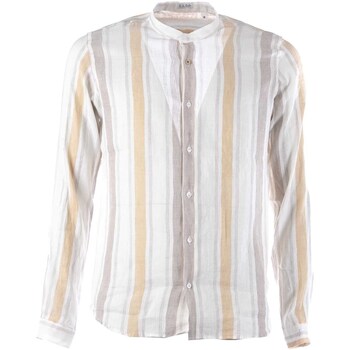 Vêtements Homme Chemises manches longues Sl56 Camicia Berenice Collo Coreana Lino Blanc