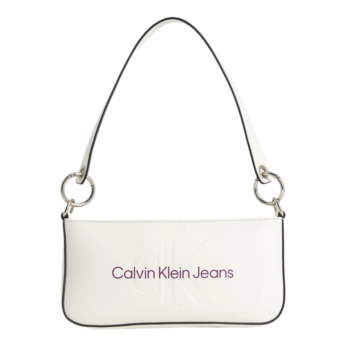 Sacs Femme Sacs porté épaule Calvin Klein Jeans Sac porte epaule  Ref 60768 Ivoi Blanc