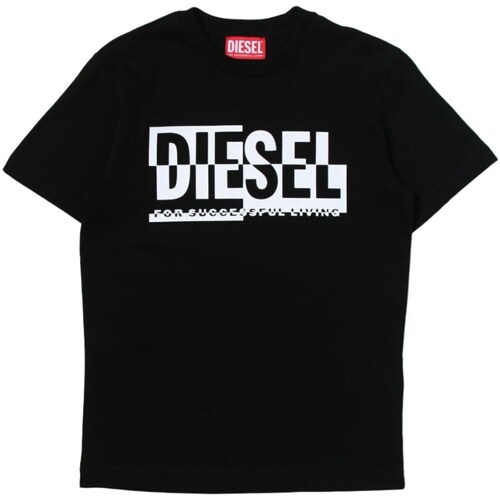 Vêtements Garçon T-shirts manches courtes Diesel J01531-00YI9 Noir