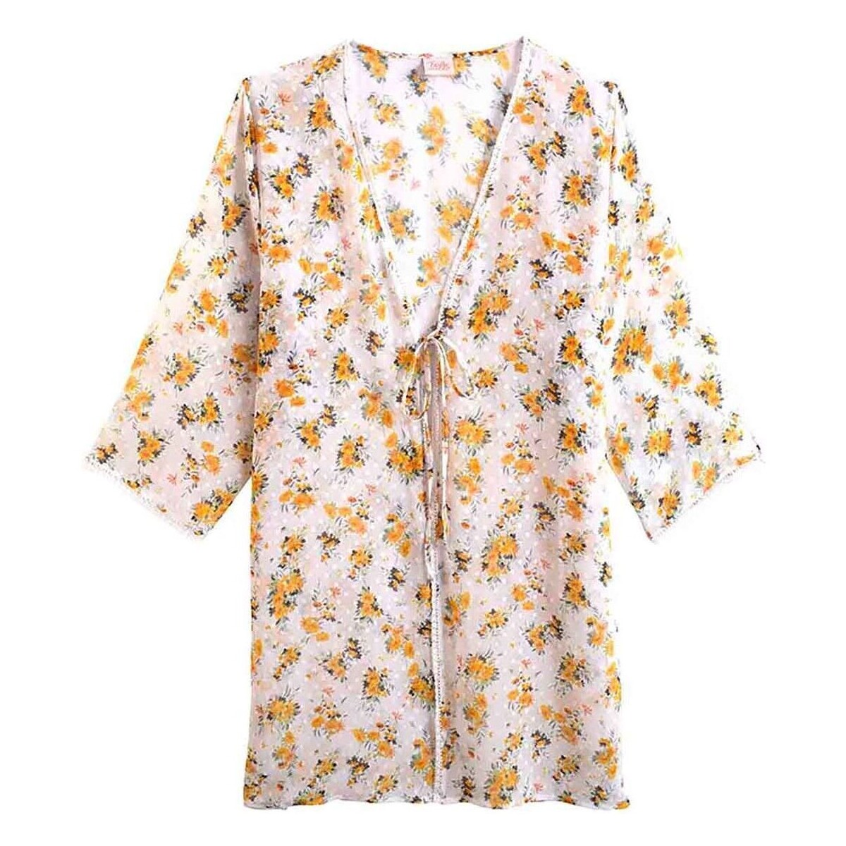 Vêtements Femme Pyjamas / Chemises de nuit Brigitte Bardot Kimono blanc Convenance Blanc