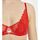 Sous-vêtements Femme Corbeilles & balconnets Morgan Soutien-gorge armature rouge Amélie Rouge