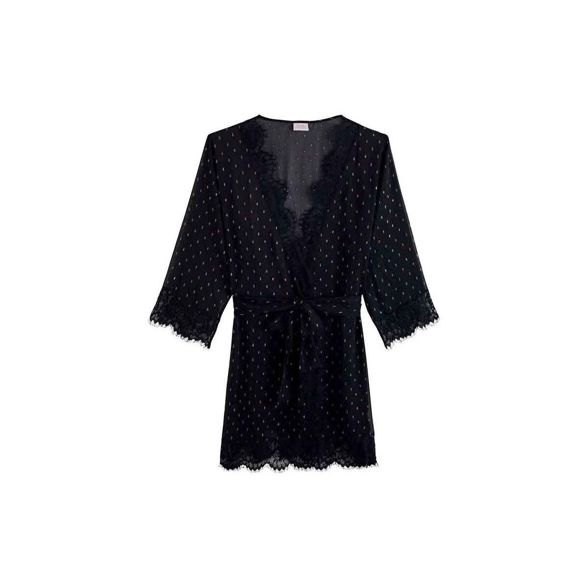 Vêtements Femme Pyjamas / Chemises de nuit Brigitte Bardot Kimono noir Incomparable Noir
