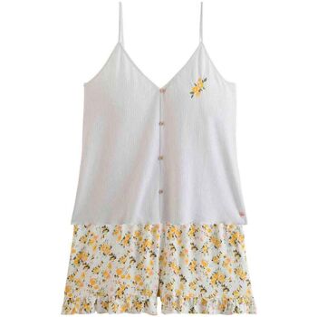 Vêtements Femme Pyjamas / Chemises de nuit Brigitte Bardot Top short blanc Finesse Blanc