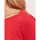 Vêtements Femme T-shirts manches longues Originals Fleece Pullover Hoodie T-shirt coton bio col bateau GONDA Rouge