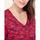 Vêtements Femme Tuniques La Fiancee Du Mekong Tunique imprimée coton bio LAURIE Rouge