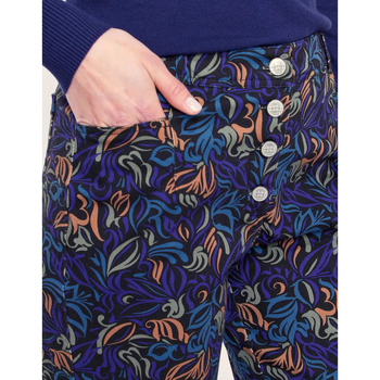 La Fiancee Du Mekong Pantalon droit large coton LAMITTA Bleu