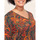 Vêtements Femme T-shirts manches longues La Fiancee Du Mekong T-shirt coton bio imprimé TAMIR Orange