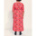 Vêtements Femme Robes longues La Fiancee Du Mekong Robe longue imprimée évasée fluide TALA Rouge