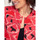 Vêtements Femme Vestes / Blazers La Fiancee Du Mekong Veste teddy imprimée matelassée réversible VEGALA Rouge