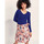 Vêtements Femme BOSS Kidswear TEEN contrast panel zip-up hoodie T-shirt fluide col v JAIPUR Bleu