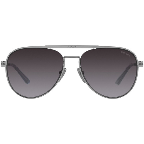 Prada Eyewear Verspiegelte Sonnenbrille Schwarz Lunettes de soleil Prada Occhiali da Sole  PR54ZS 1BC09S Argenté