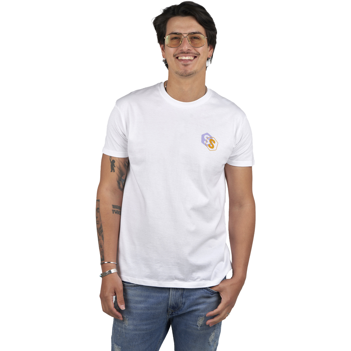 Vêtements Homme T-shirts manches courtes Superb 1982 SPRBCA-2202-WHITE Blanc