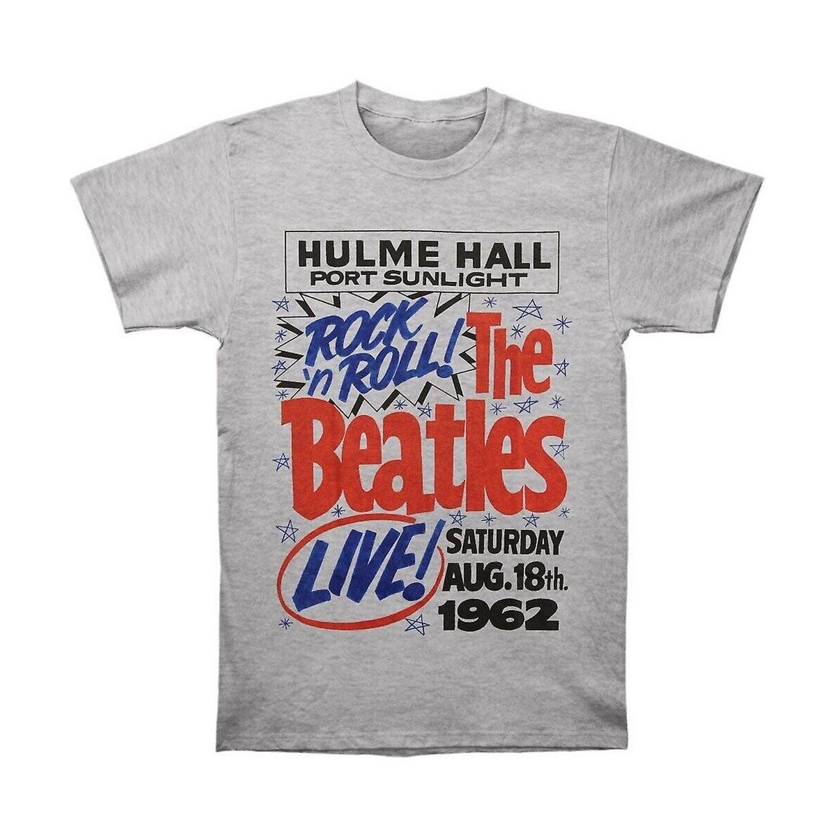 Vêtements T-shirts manches longues The Beatles 1962 Rock N Roll Gris