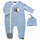 Vêtements Garçon Pyjamas / Chemises de nuit Livraison gratuite et retour offert PYJAMA VELOURS TALBO Bleu