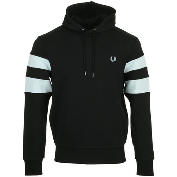 Vêtements Homme Sweats Fred Perry Tipped Sleeve Hooded Sweat Noir