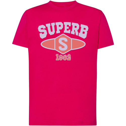 Vêtements Homme T-shirts manches courtes Superb 1982 SPRBCA-2201-PINK Rose