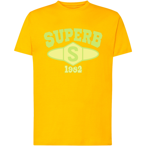 Vêtements Homme T-shirts manches courtes Superb 1982 SPRBCA-2201-YELLOW Jaune