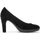 Chaussures Femme Escarpins Gabor Escarpins en velours à talon décroché bloc Noir