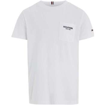 Vêtements Garçon T-shirts manches courtes Tommy Hilfiger 152540VTAH23 Blanc