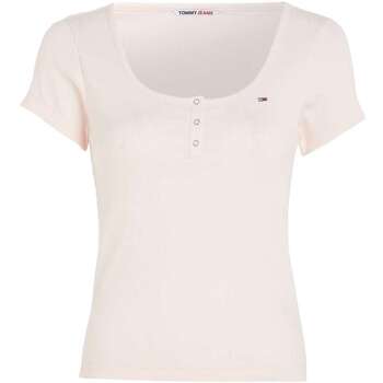 Vêtements Femme T-shirts manches courtes Tommy Jeans 152964VTAH23 Rose