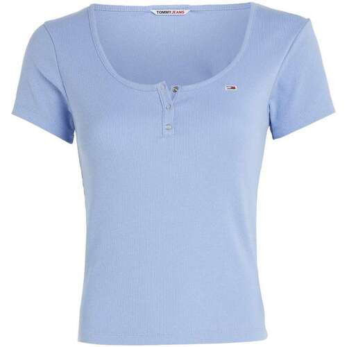 Vêtements Femme T-shirts manches courtes Tommy Jeans 152966VTAH23 Bleu