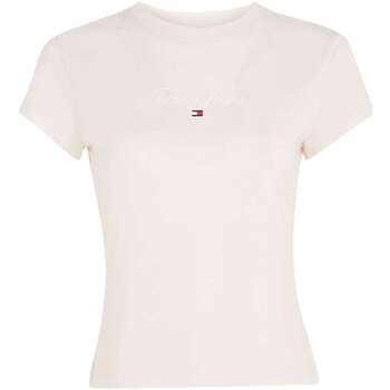 Vêtements Femme T-shirts manches courtes Tommy Jeans 152971VTAH23 Rose