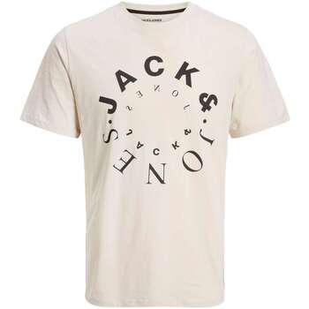 Vêtements Homme T-shirts manches courtes Jack & Jones 153669VTAH23 Beige
