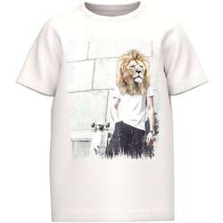 Vêtements Garçon T-shirts manches courtes Name it 155842VTAH23 Blanc