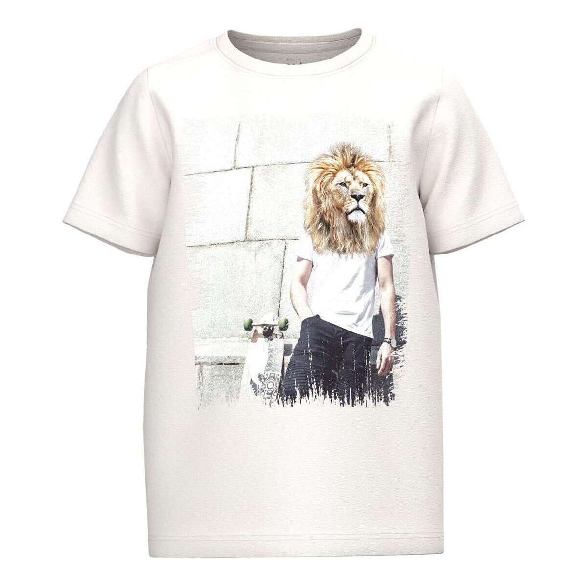 Vêtements Garçon T-shirts manches courtes Name it 155842VTAH23 Blanc