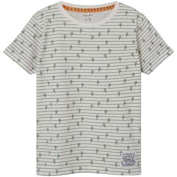 Vêtements Garçon T-shirts manches courtes Name it 155845VTAH23 Blanc