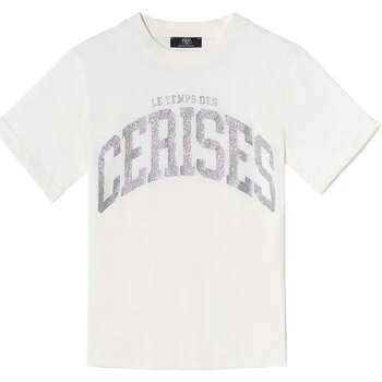 Vêtements Fille T-shirts manches courtes Bermuda Mike Bleu Clairises 156754VTAH23 Blanc