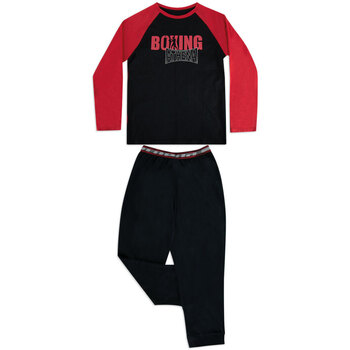 Vêtements Garçon Pyjamas / Chemises de nuit Athena Pyjama long col rond garçon Boxing Rouge