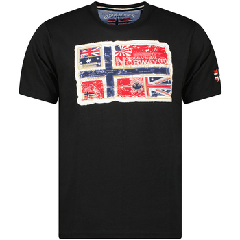 Vêtements Homme T-shirt - Col V - Imprimé Geographical Norway SW1245HGN-BLACK Noir