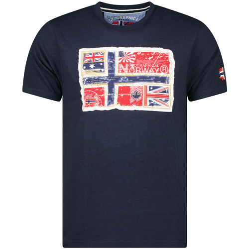 Vêtements Homme T-shirts manches courtes Geographical Norway SW1245HGN-NAVY Bleu