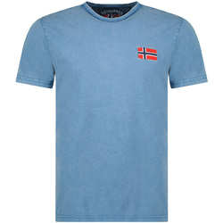 Vêtements Homme T-shirts manches courtes Geographical Norway SW1269HGNO-BLUE Bleu