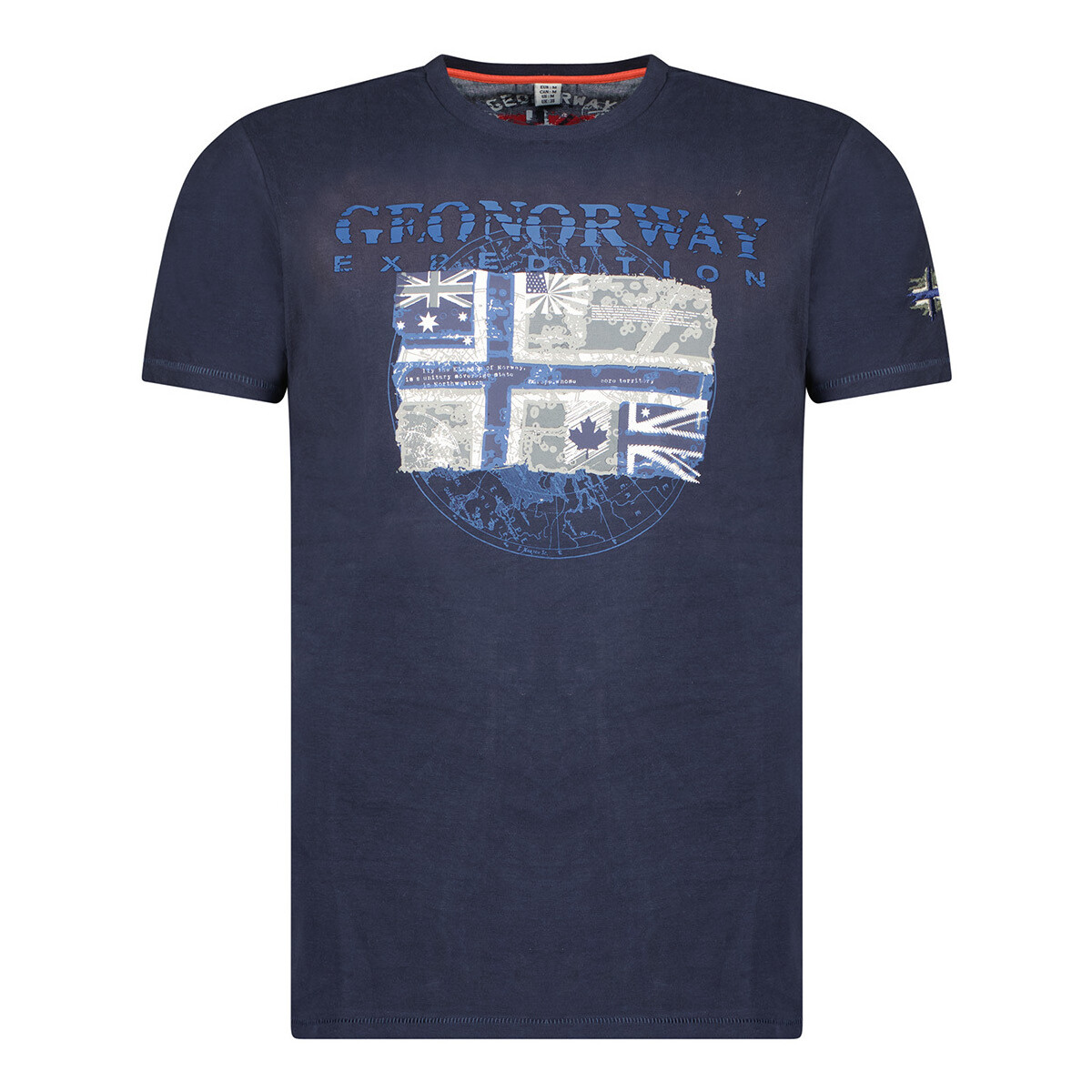 Vêtements Homme T-shirts manches courtes Geographical Norway SW1270HGNO-NAVY Marine
