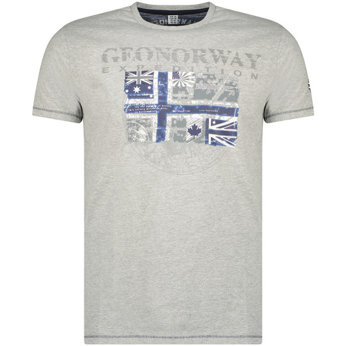 Vêtements Homme T-shirts manches courtes Geographical Norway SW1270HGNO-BLENDED GREY Gris