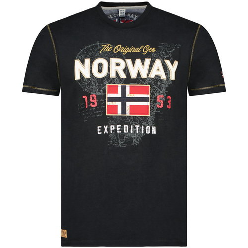 Vêtements Homme T-shirts manches courtes Geographical Norway SW1304HGNO-BLACK Noir