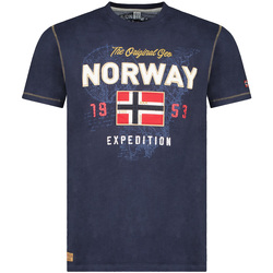 Vêtements Homme T-shirts manches courtes Geographical Norway SW1304HGNO-NAVY Bleu