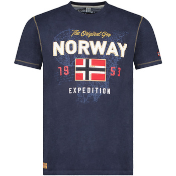 Vêtements Homme elle sadresse toujours à une clientèle exigeante et amatrice de sport, mais pas seulement Geographical Norway SW1304HGNO-NAVY Bleu