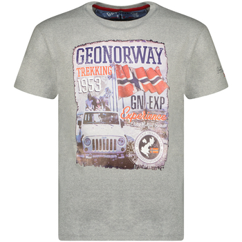 Vêtements Homme T-shirts manches courtes Geographical Norway SW1959HGNO-BLENDED GREY Gris