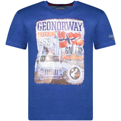 Vêtements Homme T-shirts manches courtes Geographical Norway SW1959HGNO-ROYAL BLUE Bleu