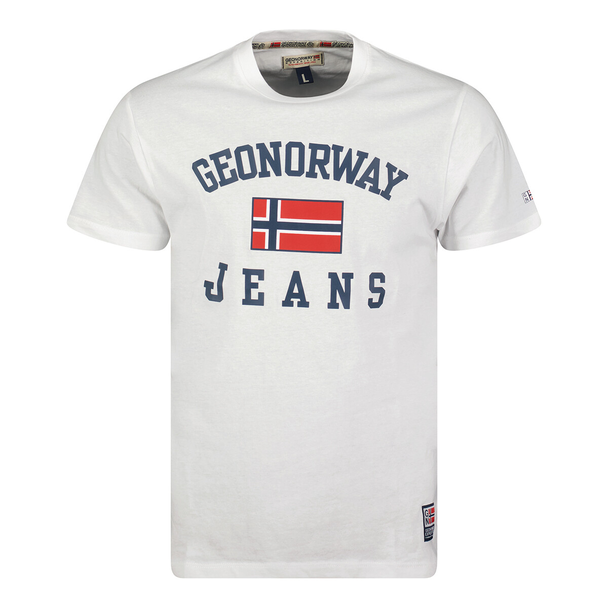 Vêtements Homme T-shirts manches courtes Geo Norway SX1044HGNO-WHITE Blanc