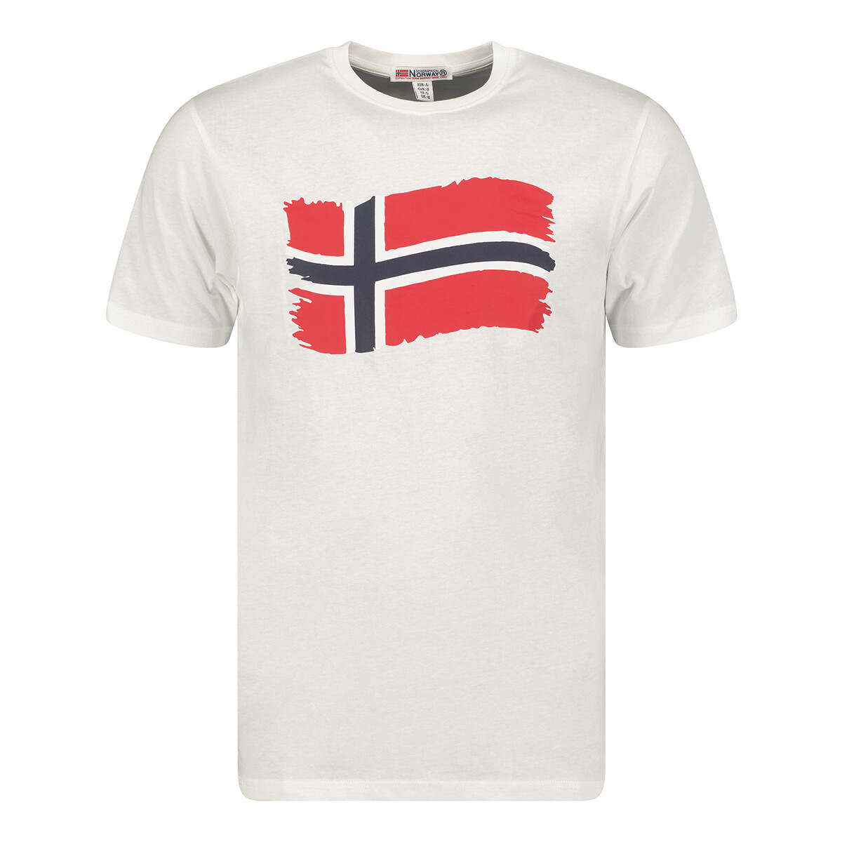 Vêtements Homme T-shirts penny manches courtes Geographical Norway SX1078HGN-WHITE Blanc