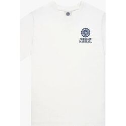 Vêtements T-shirts & Polos Franklin & Marshall JM3012.1000P01-011 OFF WHITE Blanc