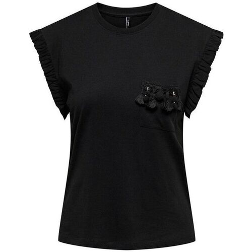 Vêtements Femme Long Sleeve T-Shirt Dress Teens Only 15289732 FILIPPA-BLACK Noir