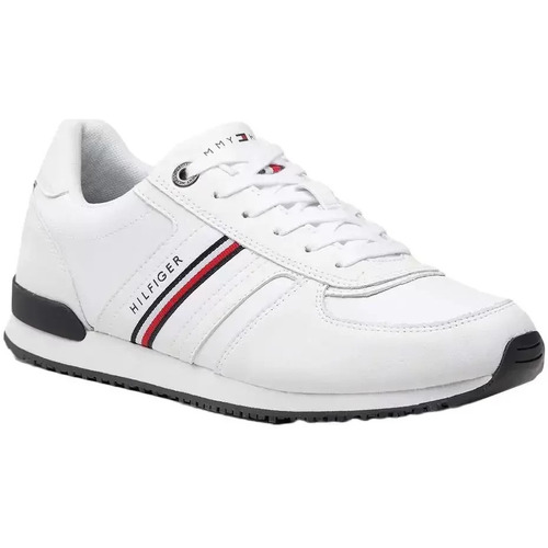 Chaussures Homme Baskets basses navy Tommy Jeans Authentic Flag Blanc