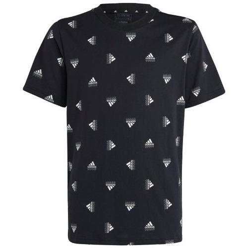 Vêtements Garçon T-shirts manches courtes adidas Originals TEE-SHIRT U BLUV JUNIOR - BLACK WHITE - 11/12 ans Noir